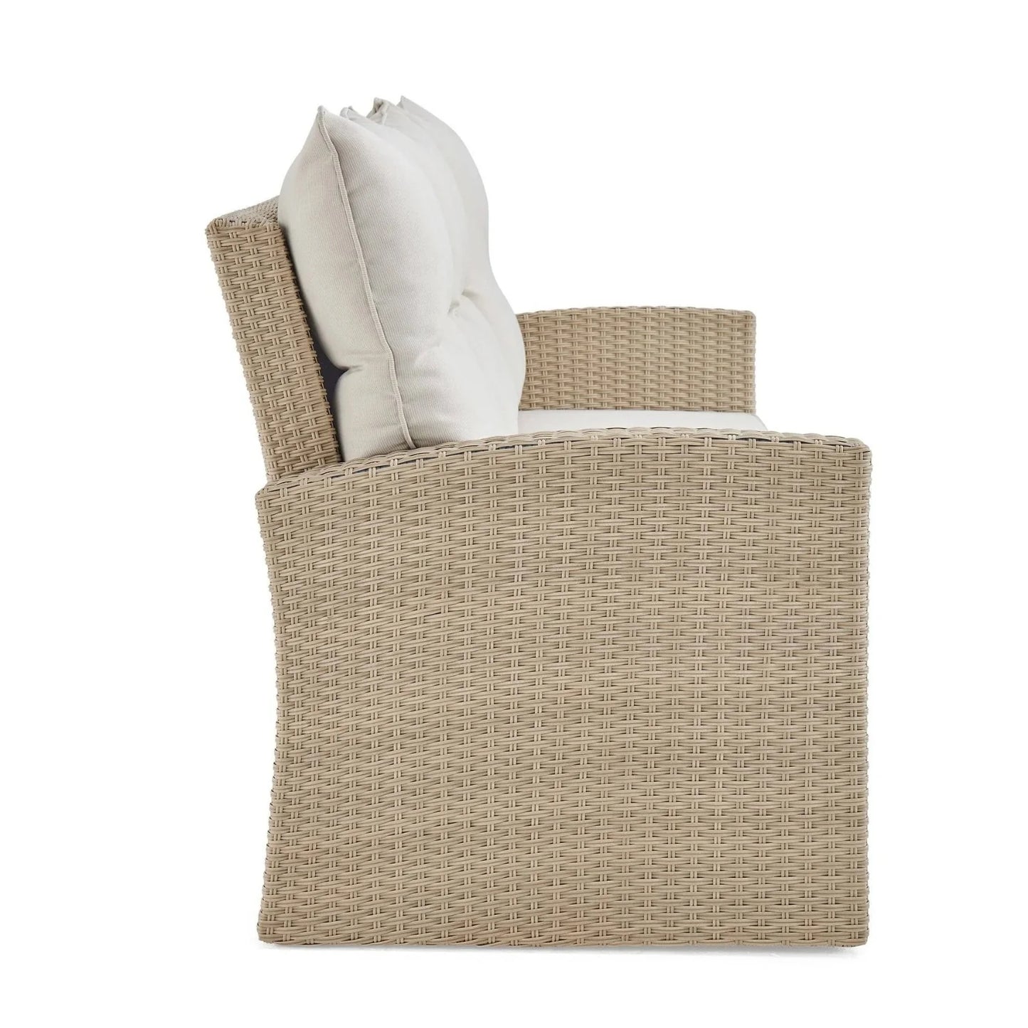 Yue 3-Seater Outdoor Rattan Wicker Patio Sofa