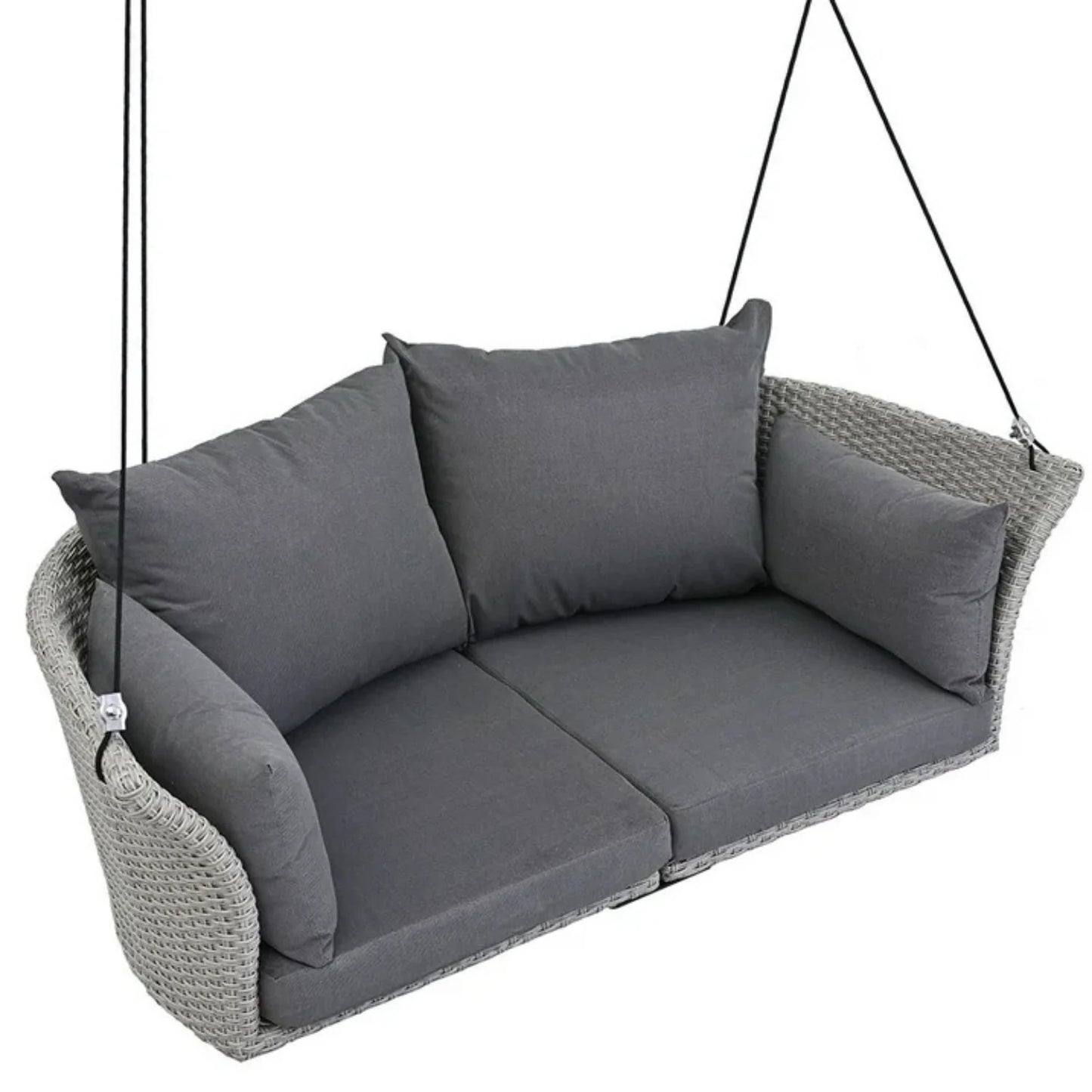 Chidinma Outdoor Rattan Wicker Hanging Swing Chair with Cushion