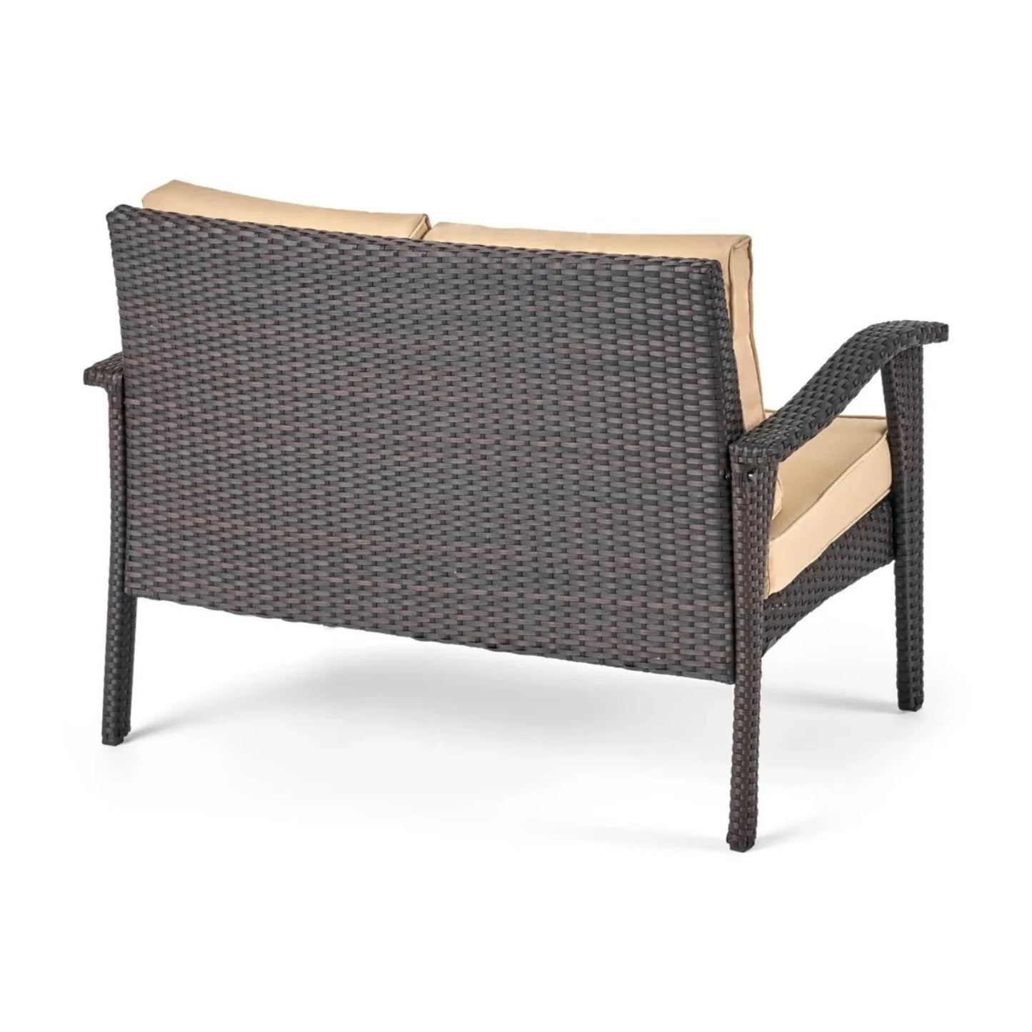 Yoko Brown 8 Seater Outdoor Wicker Conversation Set