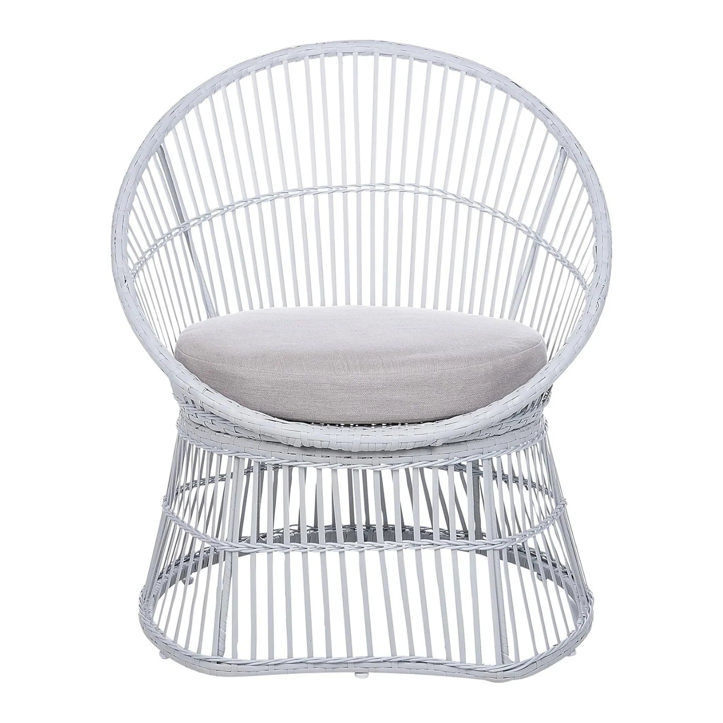 Liora Outdoor Rope Patio Set with Glass Top Table