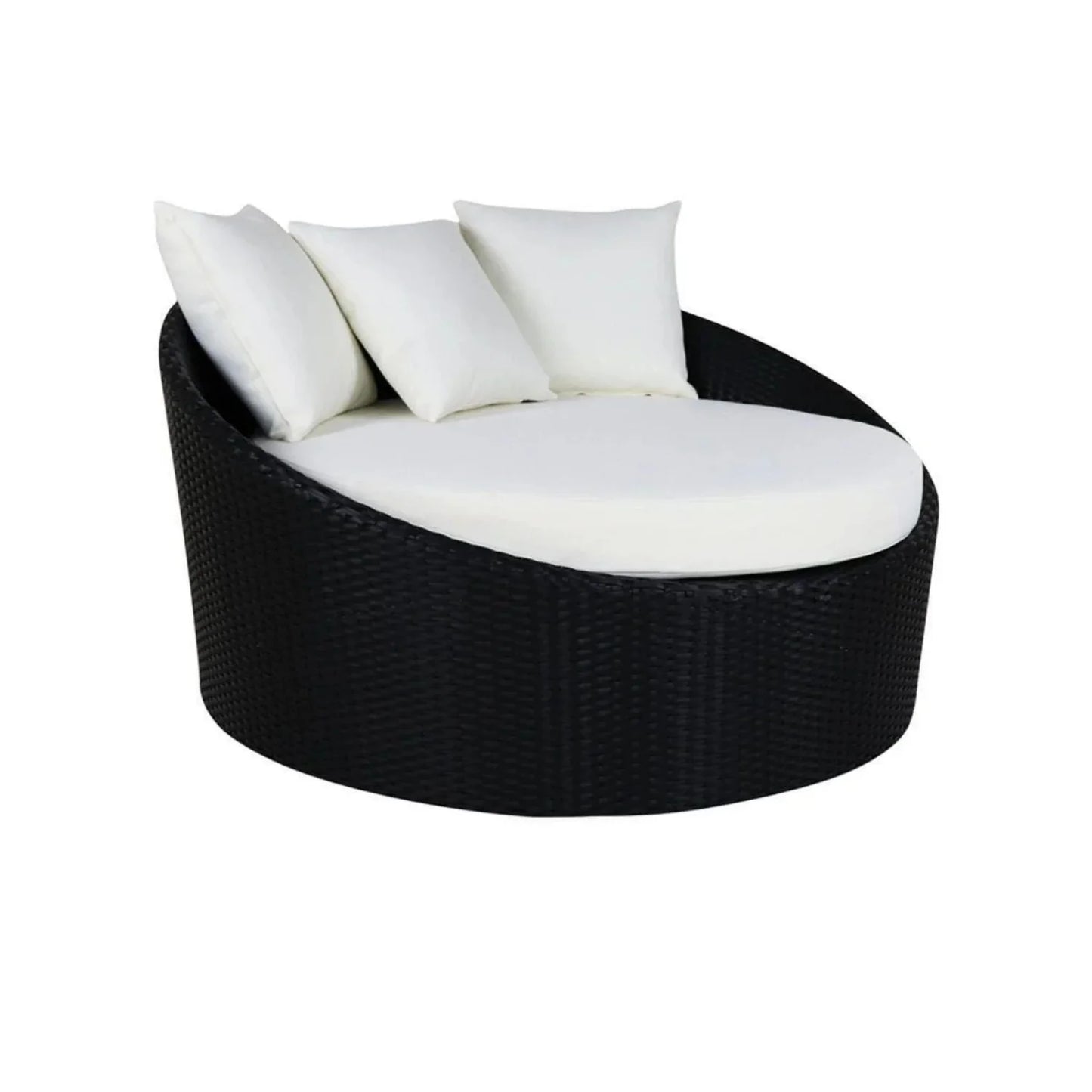 Gro Outdoor Rattan Wicker Daybed with Glass Top Table