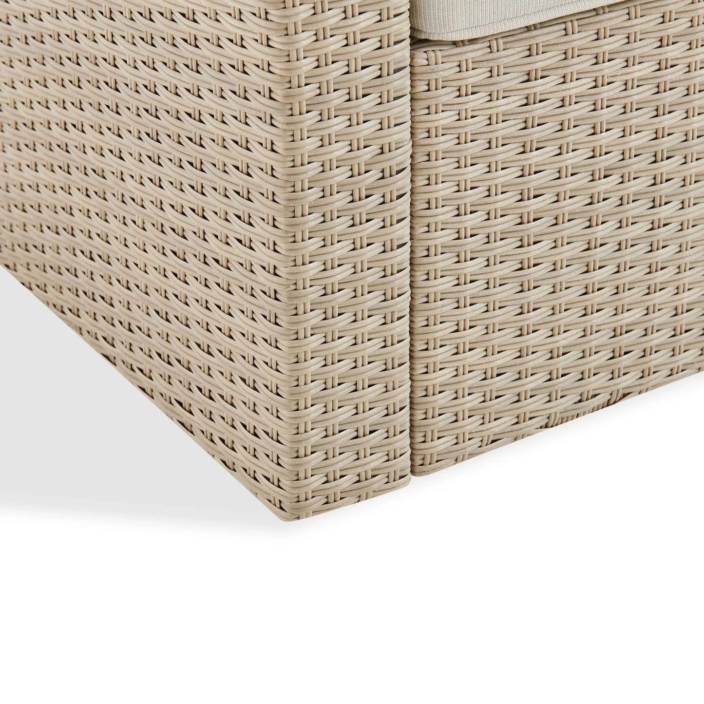 Yue 3-Seater Outdoor Rattan Wicker Patio Sofa