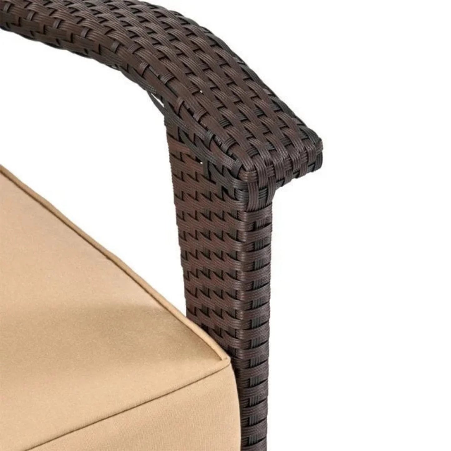 Yoko Brown 8 Seater Outdoor Wicker Conversation Set