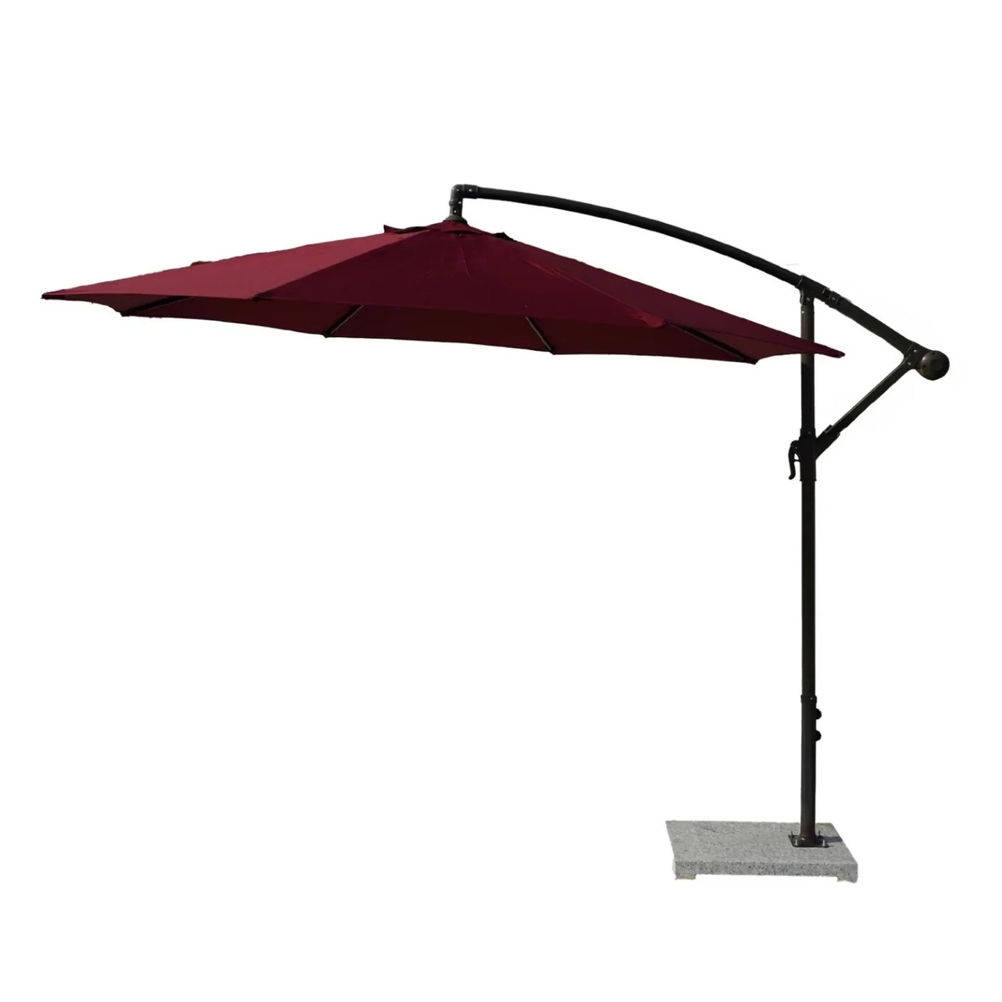 Chipo 9 Ft Outdoor Offset Cantilever Patio Umbrella with Marble Base
