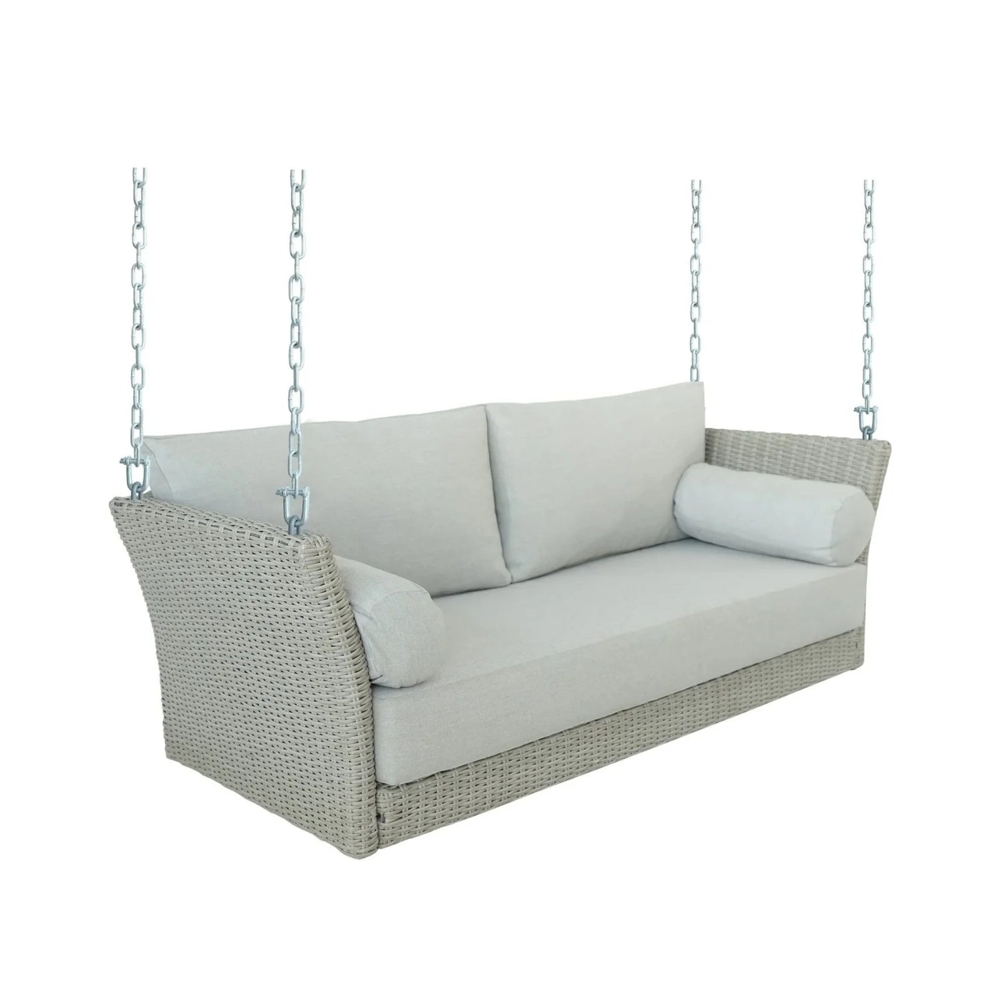 Banke Outdoor Rattan Wicker Hanging Swing Chair with Cushion
