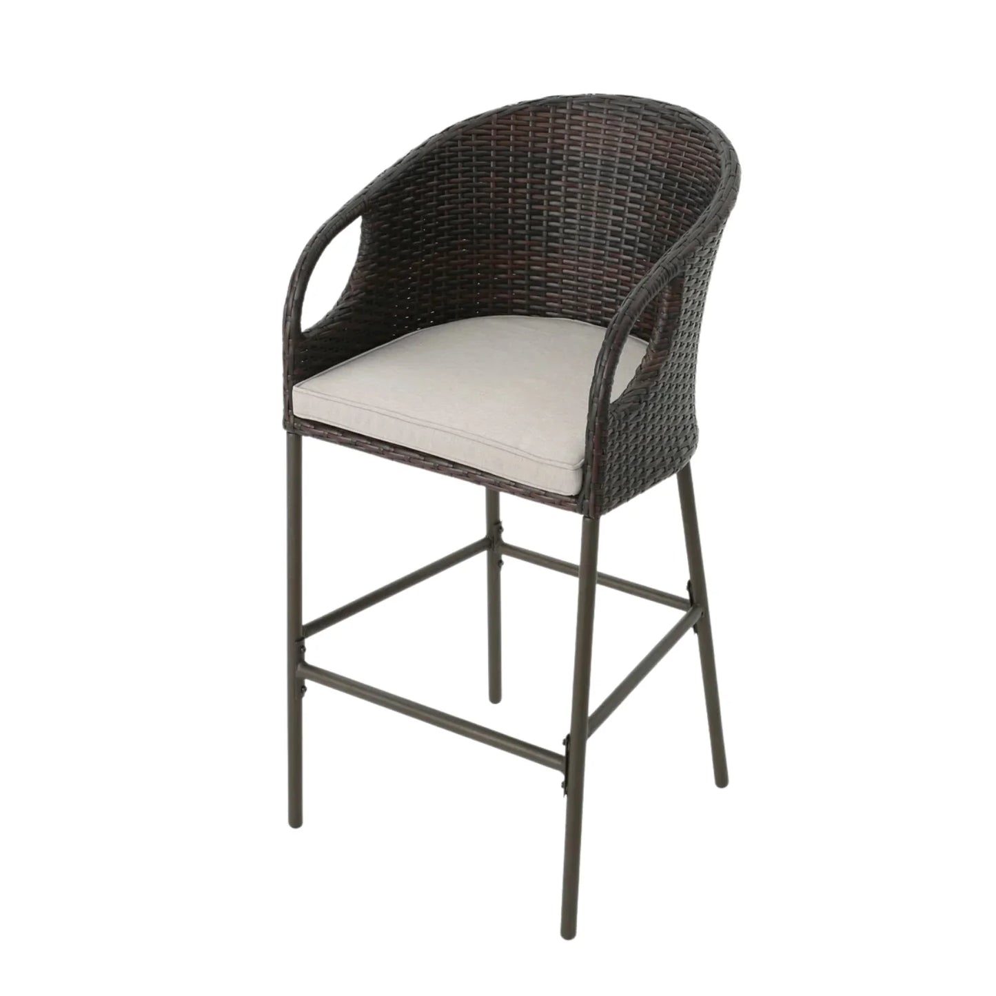 Juwairiya Outdoor Bar Set with High Top Table – All-Weather Rattan