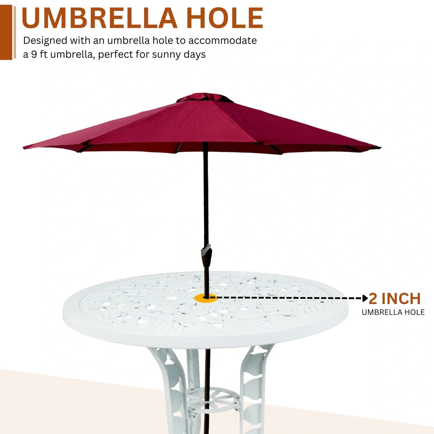 Gabriela Aluminium Outdoor 5-Piece Patio Bistro Set