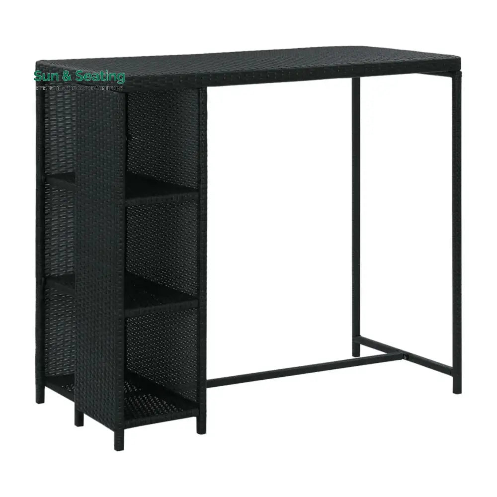 Jacinta Outdoor Rattan Wicker Bar Table with High-Top Design Bar Table