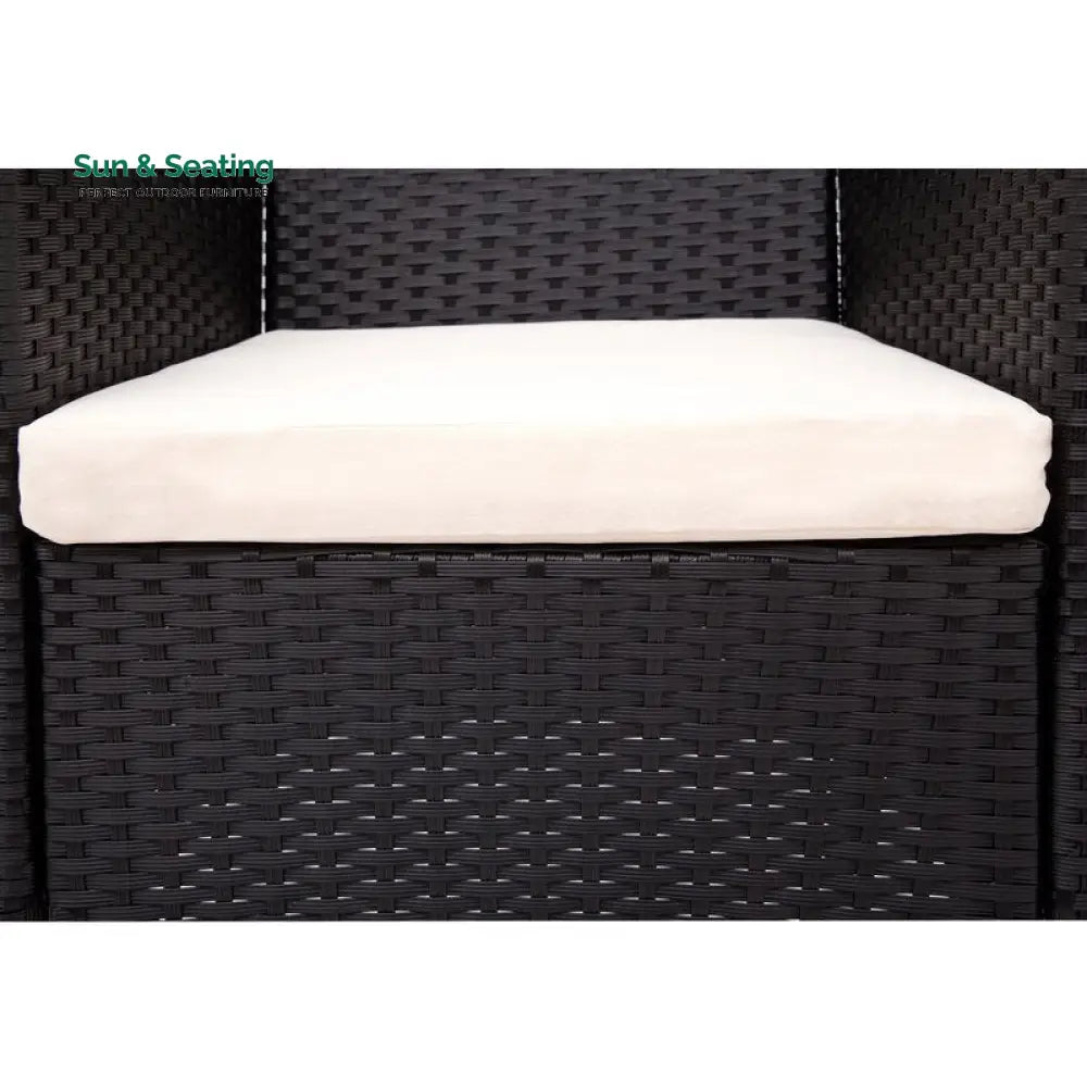 Orso Outdoor Patio Dining Set 6 Chairs and 1 Table (Black) Dining sets