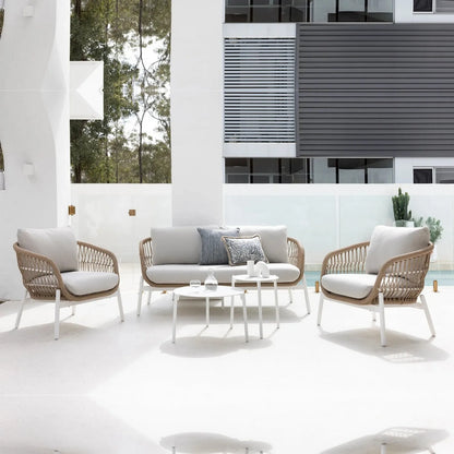 Nandita Outdoor 4 Seater Rope Conversation Sofa Set