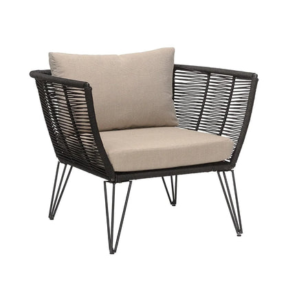 Ayan Outdoor Rope 1 Piece Patio Single Seater Sofa