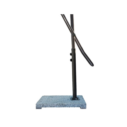Eshwari 10ft Side Pole Square Shape Outdoor Umbrella With Marble Base (White)