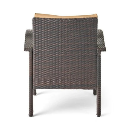 Yoko Brown 8 Seater Outdoor Wicker Conversation Set