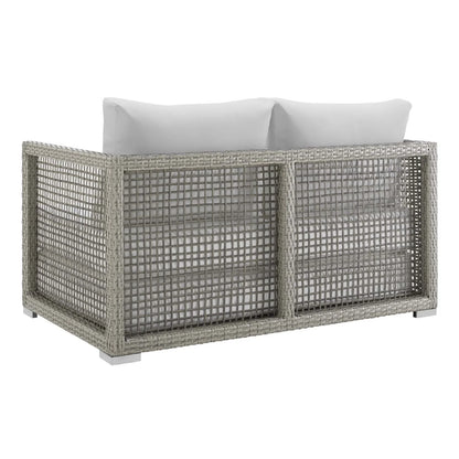 Charmi Outdoor Wicker Woven 6 Pieces Sectional Patio Furniture Set
