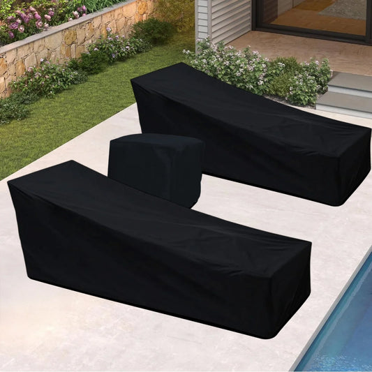 Habiba Outdoor Double Lounger With Table Cover
