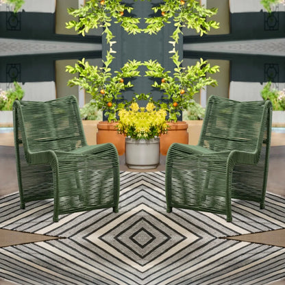 Emerson 2-Piece Outdoor Rope Patio Chairs