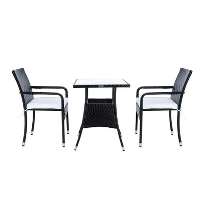 Sana 3-Piece Outdoor Rattan Wicker Patio Set