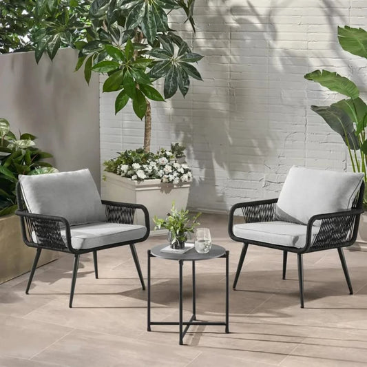 Catalina 3-Piece Rope Patio Set - Perfect for Outdoor Entertaining