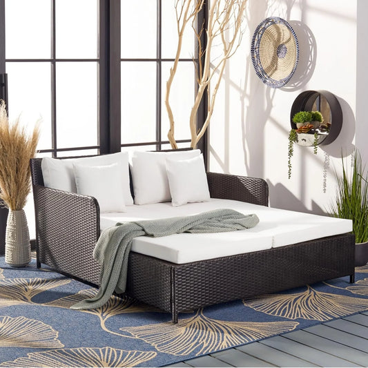 Katinka Outdoor Patio Double Seater Daybed For Garden, Poolside