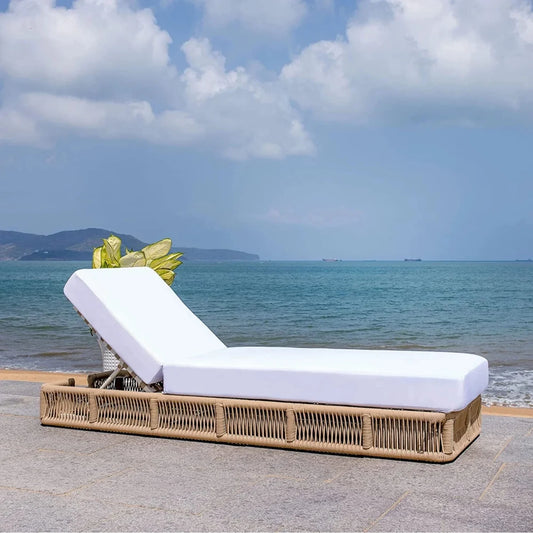 Qamar Outdoor All-Weather Rope Lounger with Cushions