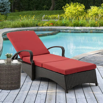 Abir Outdoor All-Weather Wicker Lounger