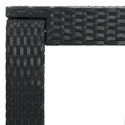 Kehinde Outdoor Rattan Wicker High Top Bar Table