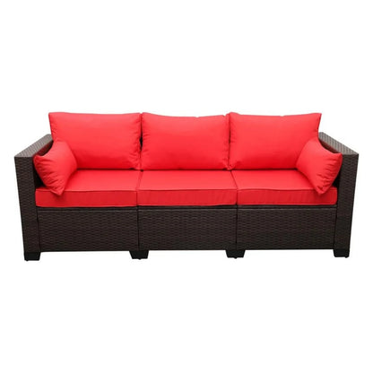 Montserrat 3-Seater Outdoor Rattan Wicker Patio Sofa