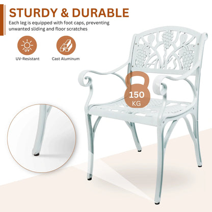 Gabriela Aluminium Outdoor 5-Piece Patio Bistro Set
