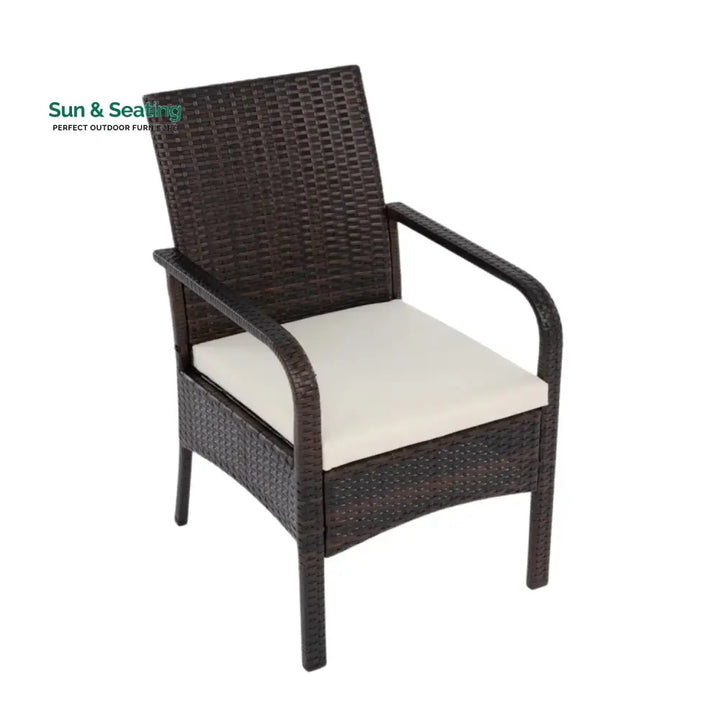 4-Piece Outdoor Rattan Wicker Patio Dining Chairs Dinning Chairs