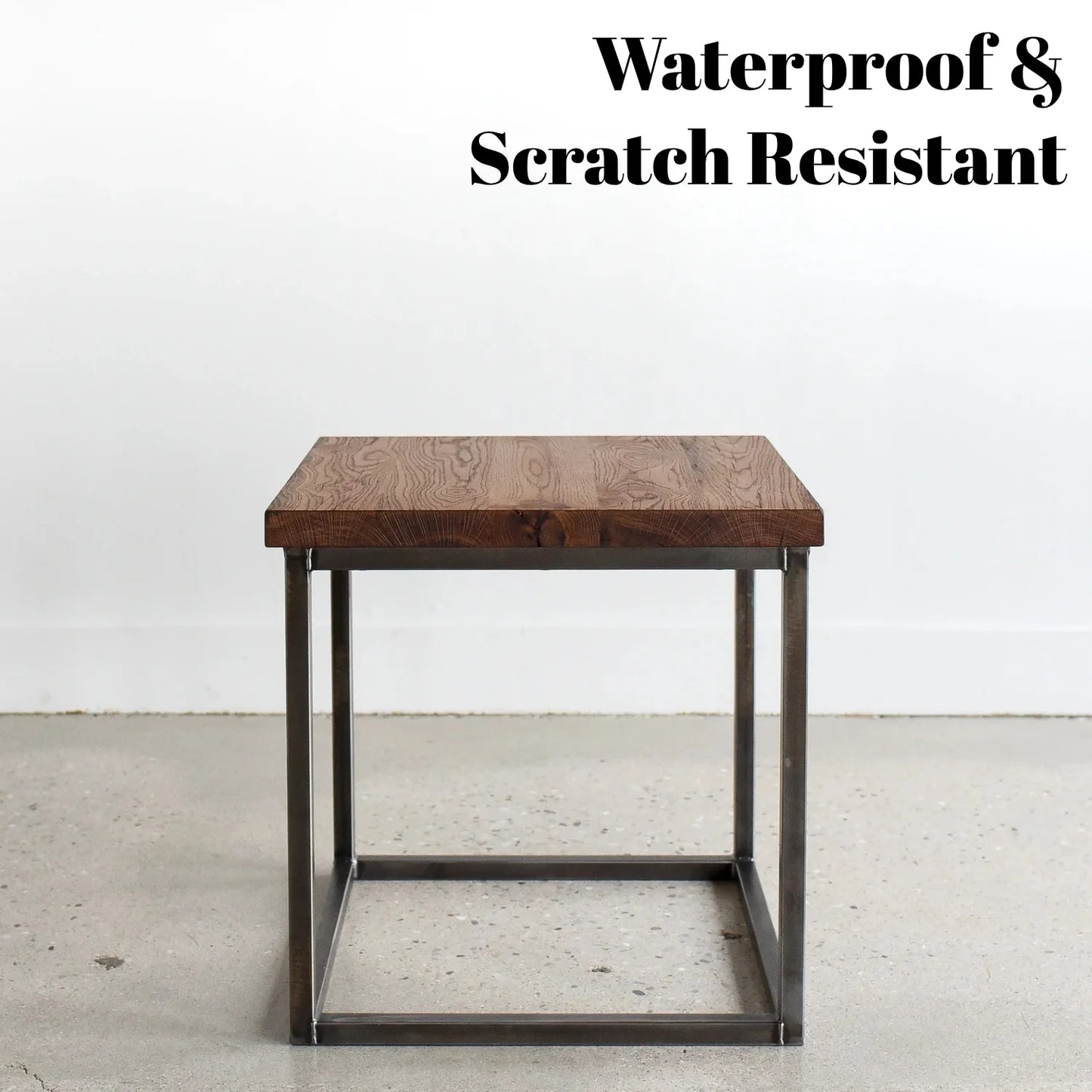 Seren Solid Sheesham Wood Top End Table