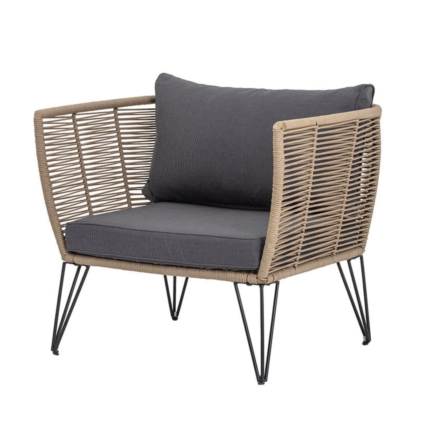 Rahma Outdoor Rope 1 Piece Patio Single Seater Sofa
