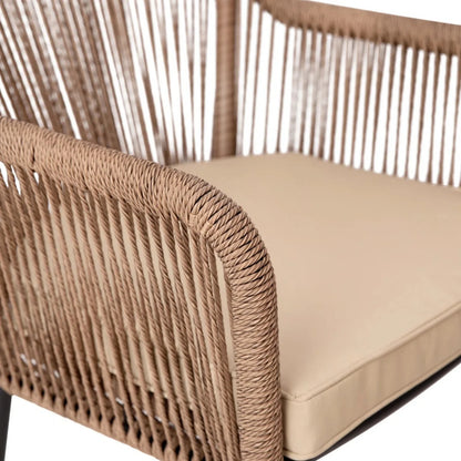 Sonal 2-Piece Outdoor Rope Patio Dining Chairs