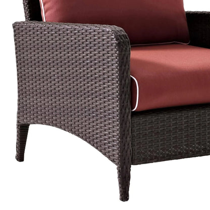 Gitali Outdoor 4 Piece Patio Wicker Furniture Set
