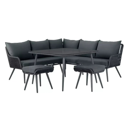 Paisley L-Shape Outdoor Rope Sofa Set