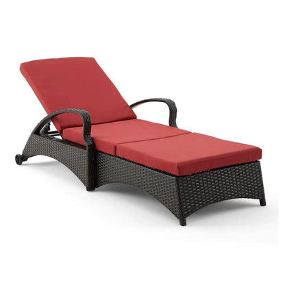 Abir Outdoor All-Weather Wicker Lounger