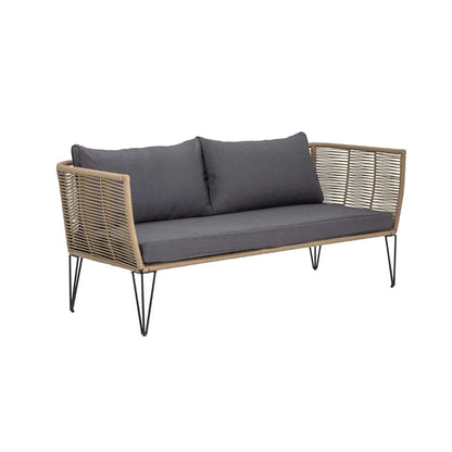 Prisha 1-Piece Outdoor Rope Loveseat Sofa