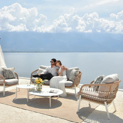 Nandita Outdoor 4 Seater Rope Conversation Sofa Set