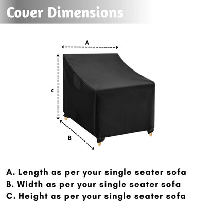Outdoor Single Seater Sofa Cover