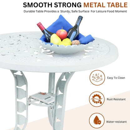 Gabriela Aluminium Outdoor 5-Piece Patio Bistro Set