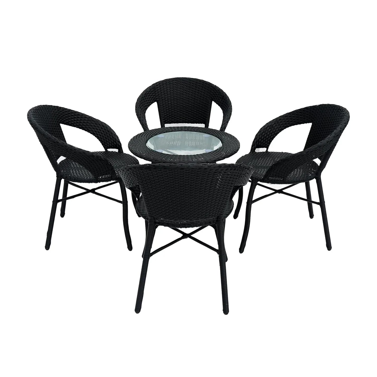 Piper 5-Piece Outdoor Rattan Wicker Patio Bistro Set