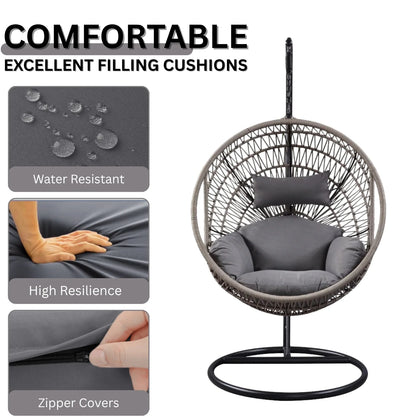 Kashvi Rope Swing Chair (Grey)