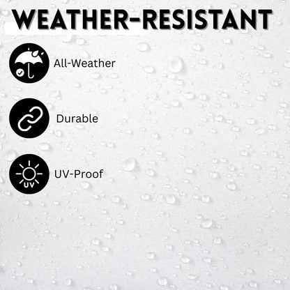 Lin 9ft White Color Outdoor Patio Umbrella with Centre Pole