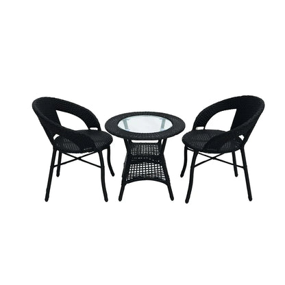 Sumire 3-Piece Outdoor Rattan Wicker Patio Bistro Set
