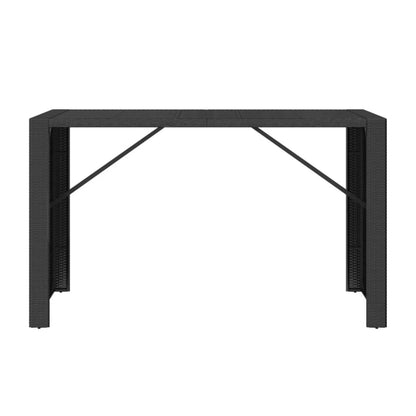 Estrella Outdoor Rattan Wicker Bar Table