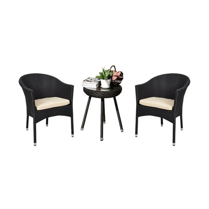 Ishani 3-Piece Outdoor Rattan Wicker Patio Set
