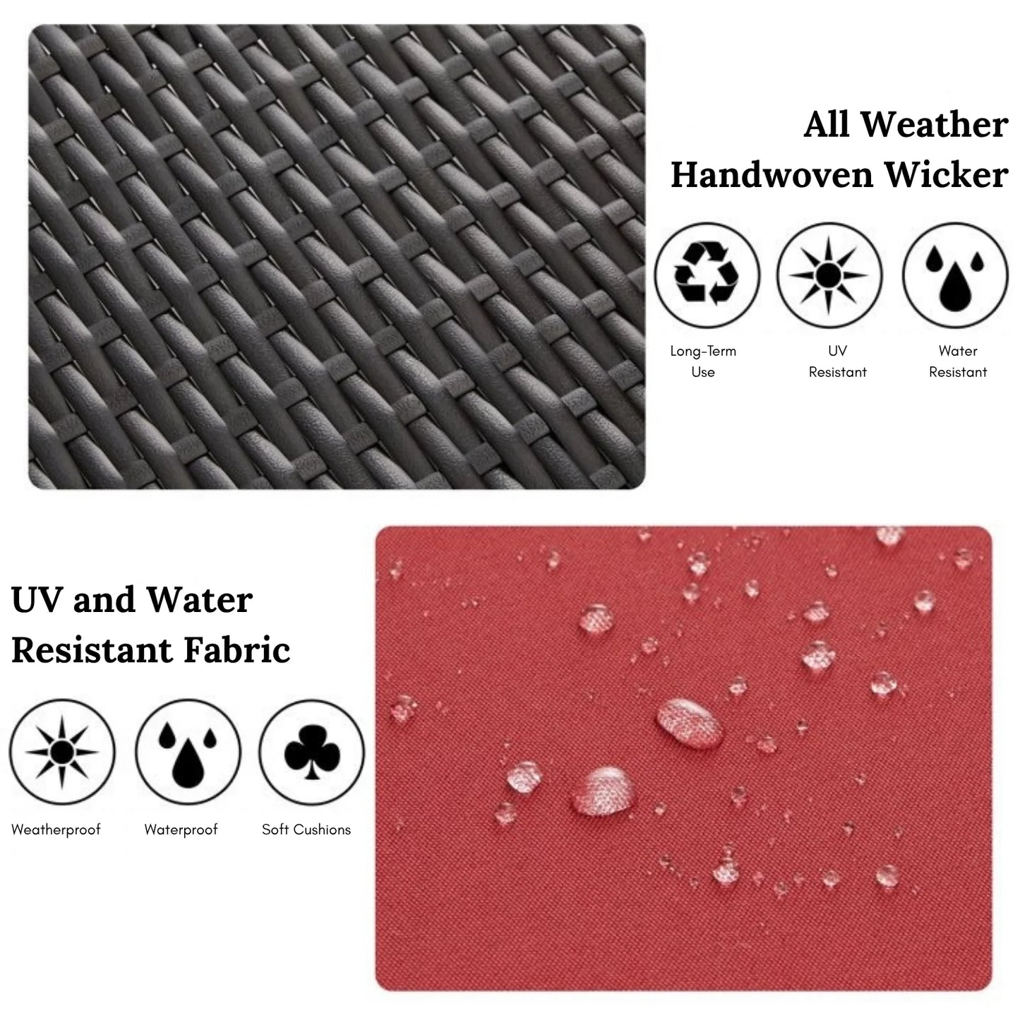 Abir Outdoor All-Weather Wicker Lounger