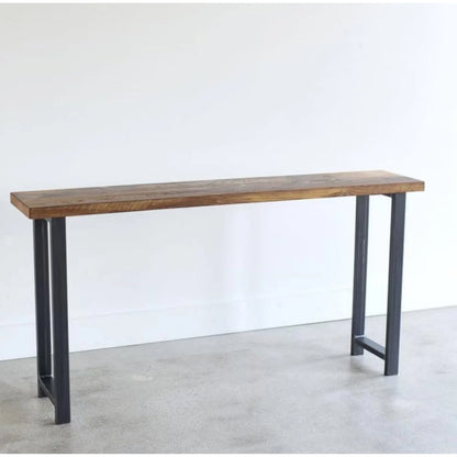 Sheesham Wood Top Modern Console Table