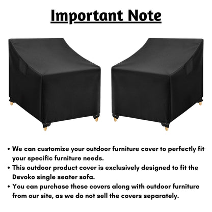 Outdoor Single Seater Sofa Cover