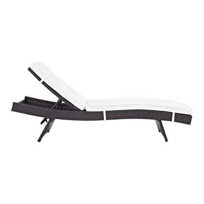 Hilda Outdoor Rattan Wicker Chaise Lounger For Poolside