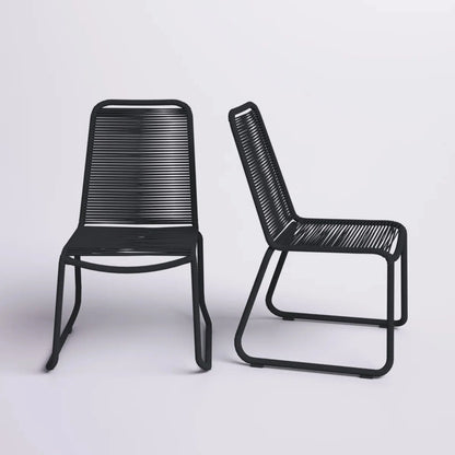 Amirah 2-Piece Outdoor Rope Patio Dining Chairs